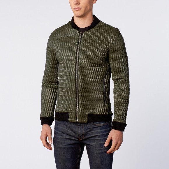 RNT23 | Mens Quilted Hoodie Sports Jacket - Picture 2 of 7